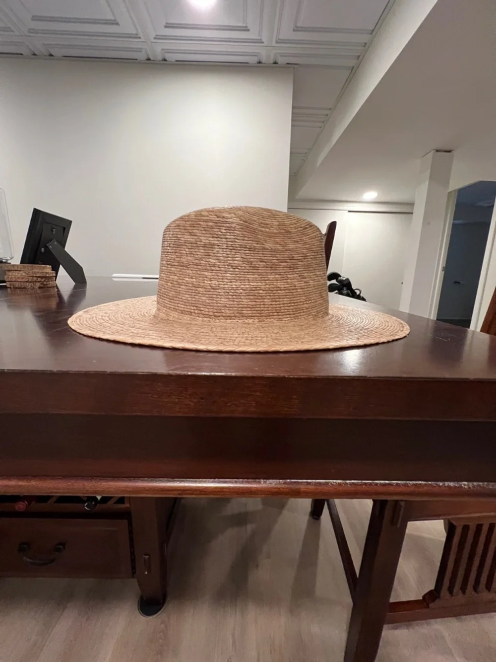 Lack Of Color Natural Straw Fedora Hat